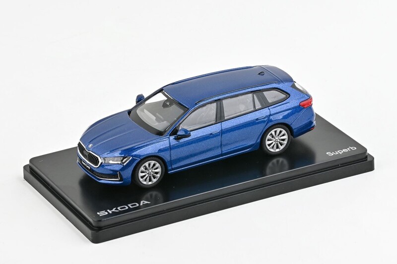 Abrex Škoda Superb IV Combi 1:43 Modrá Cobalt Metalíza